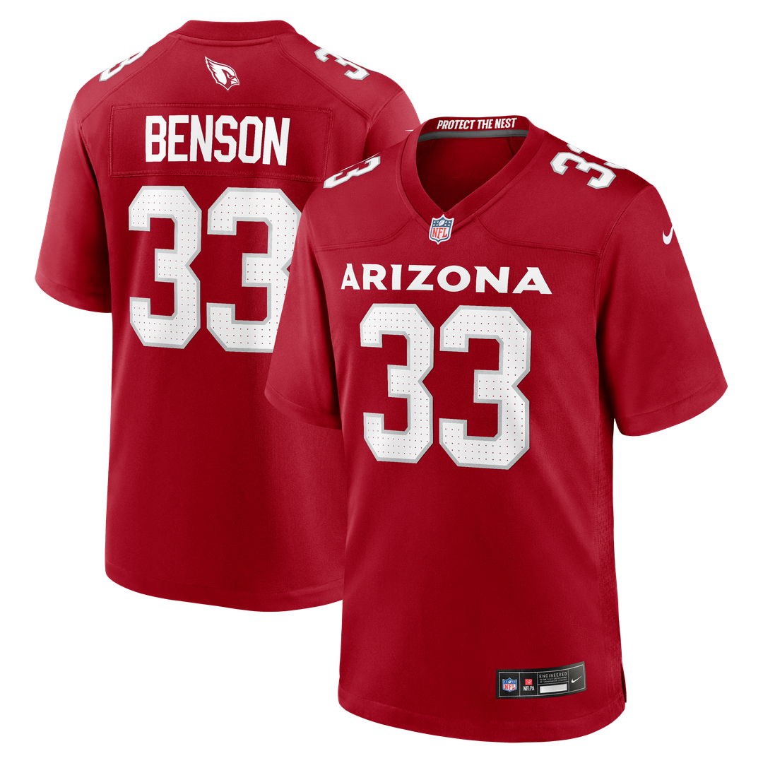 Arizona Cardinals Trey Benson Nike Cardinal Game Jersey
