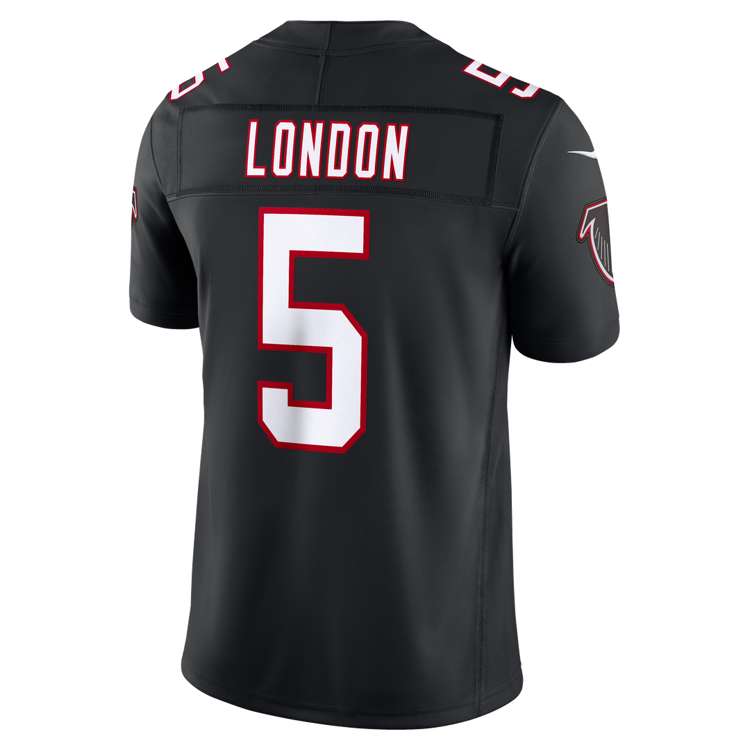 Atlanta Falcons Drake London Nike Black Alternate Throwback Vapor FUSE Stitched Limited Jersey