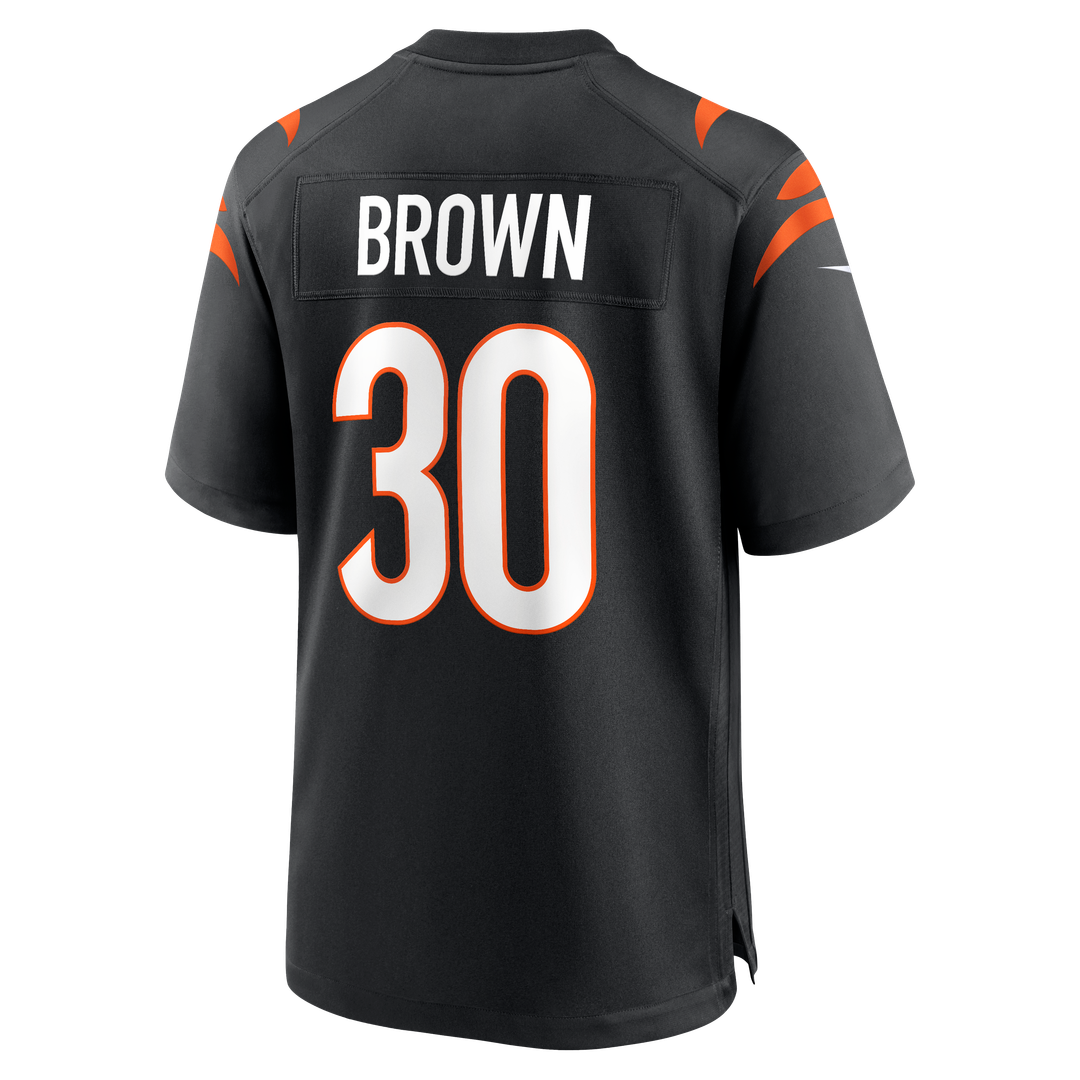 Cincinnati Bengals Chase Brown Nike Black Game Jersey