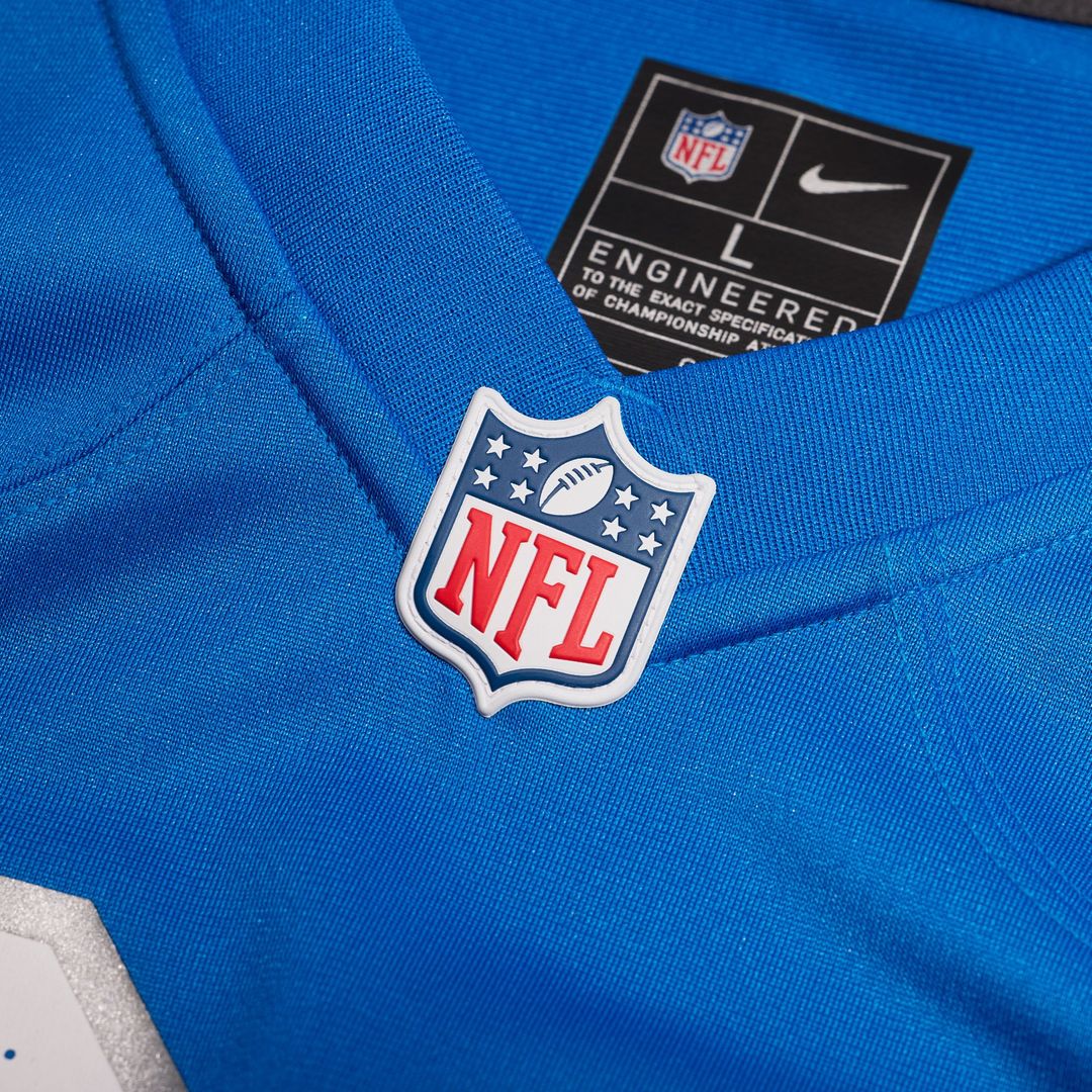 Detroit Lions Nike Blue Custom Jersey