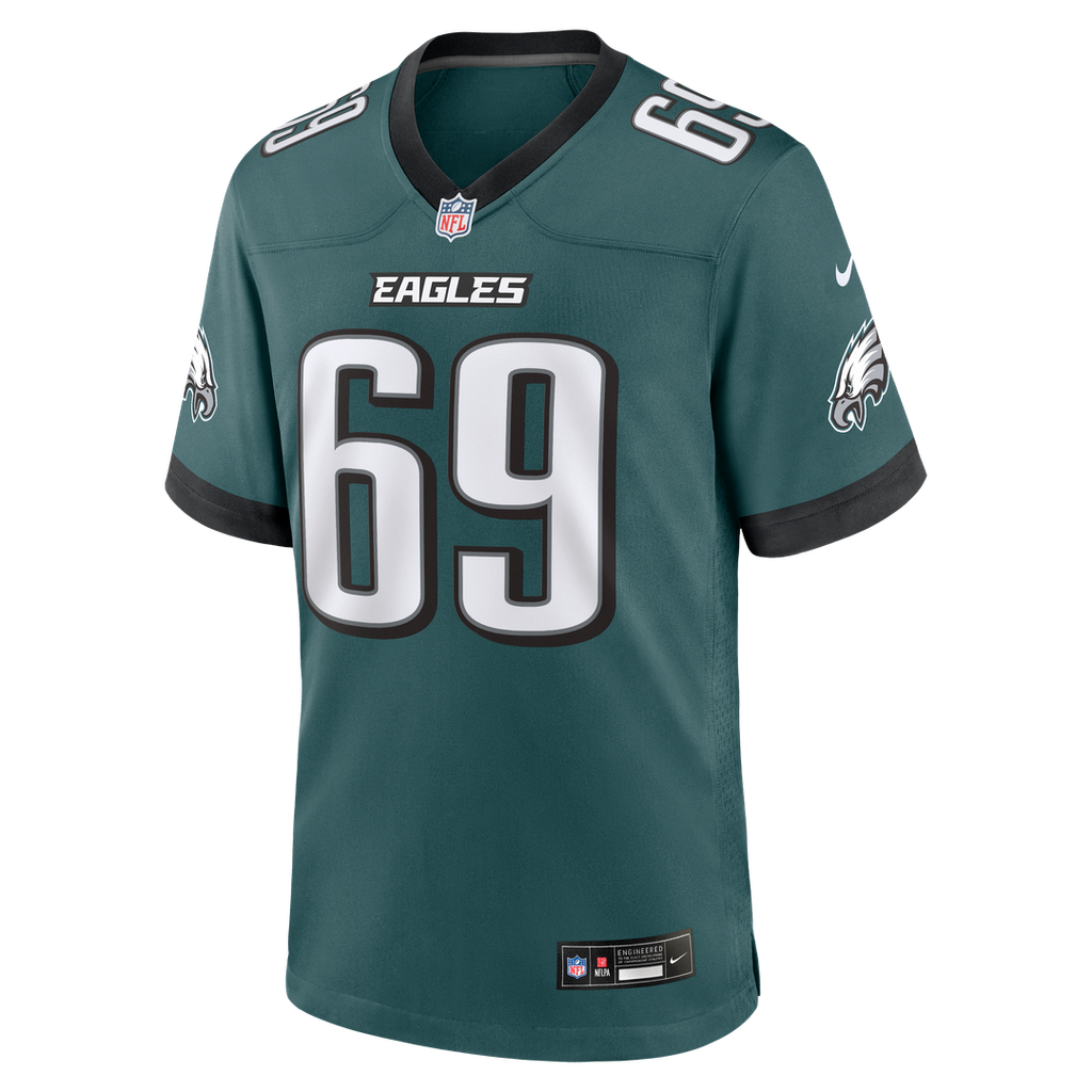 Philadelphia Eagles Landon Dickerson Nike Midnight Green Game Jersey