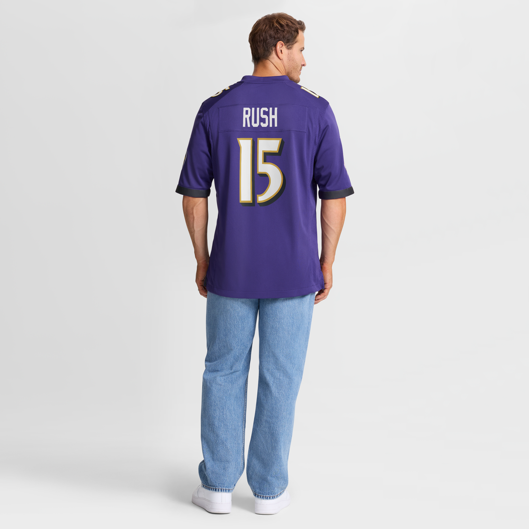 Baltimore Ravens Cooper Rush Nike Purple Game Jersey