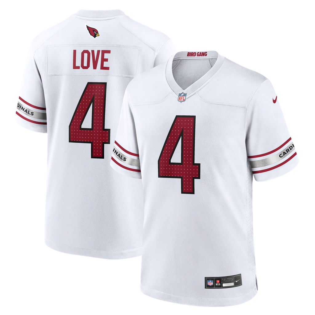 Arizona Cardinals Jeremiyah Love Nike White Game Jersey