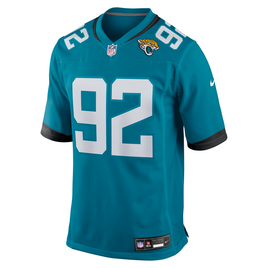 Jacksonville Jaguars Danny Striggow Nike Teal Game Jersey