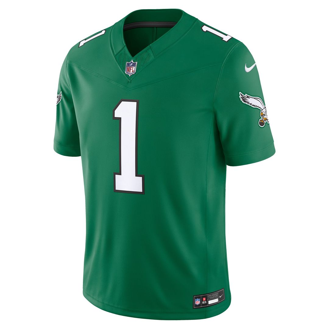 Philadelphia Eagles Jalen Hurts Nike White Vapor FUSE Stitched Limited Jersey
