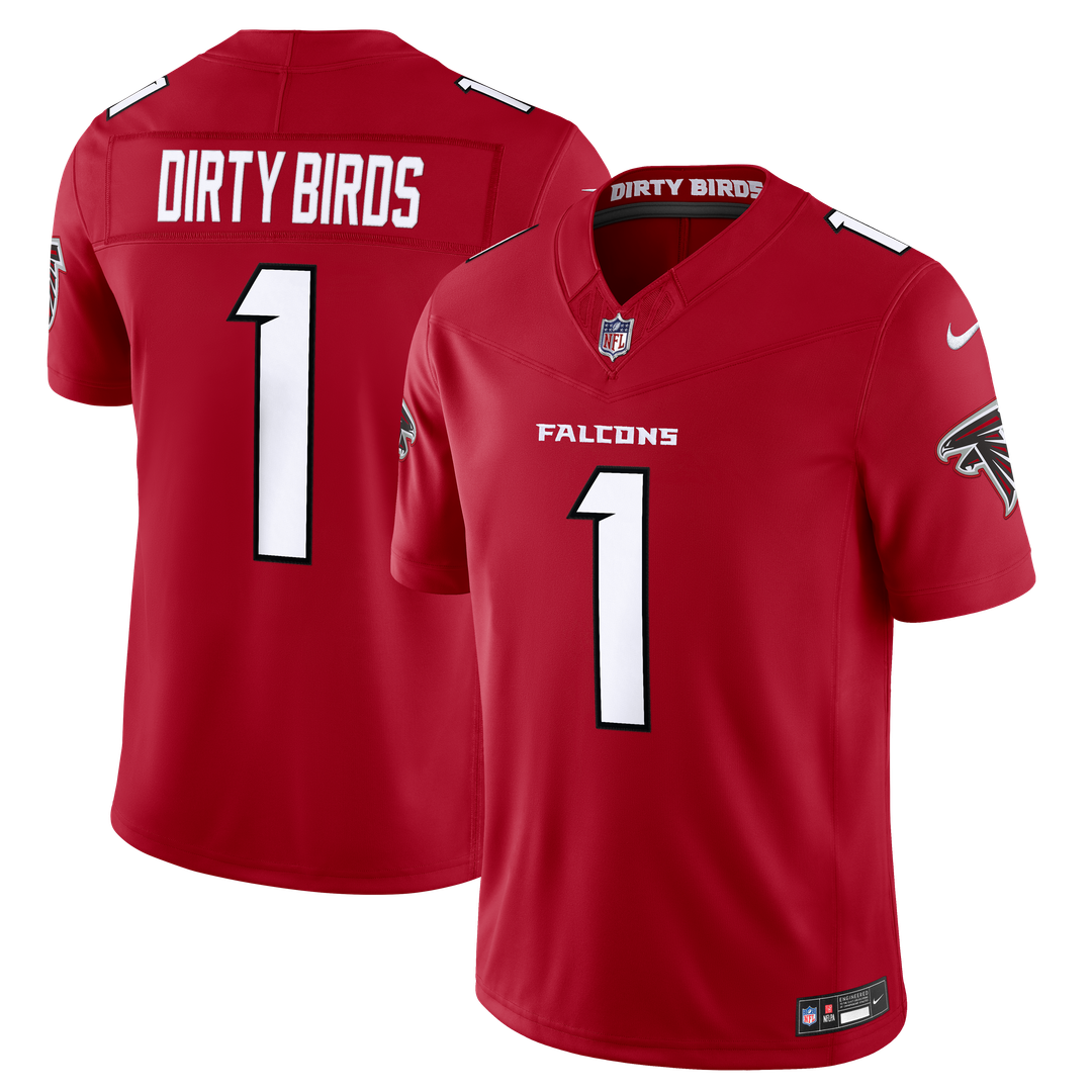 Atlanta Falcons Dirty Birds Nike Red Team Vapor FUSE Stitched Limited Jersey