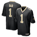 New Orleans Saints Number 1 Dad Nike Black Game Jersey
