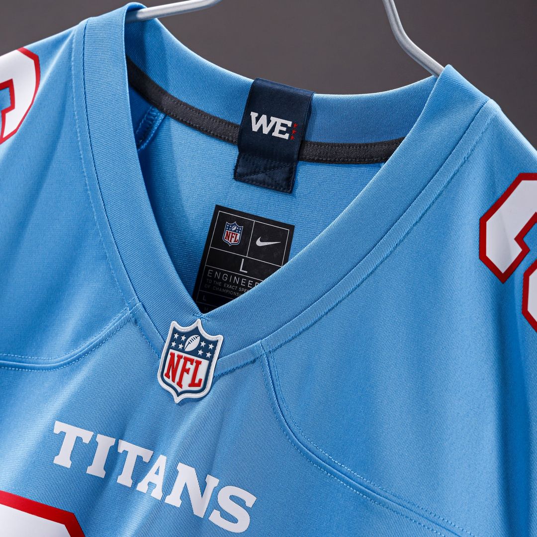 Tennessee Titans Carnell Tate Nike Light Blue Game Jersey