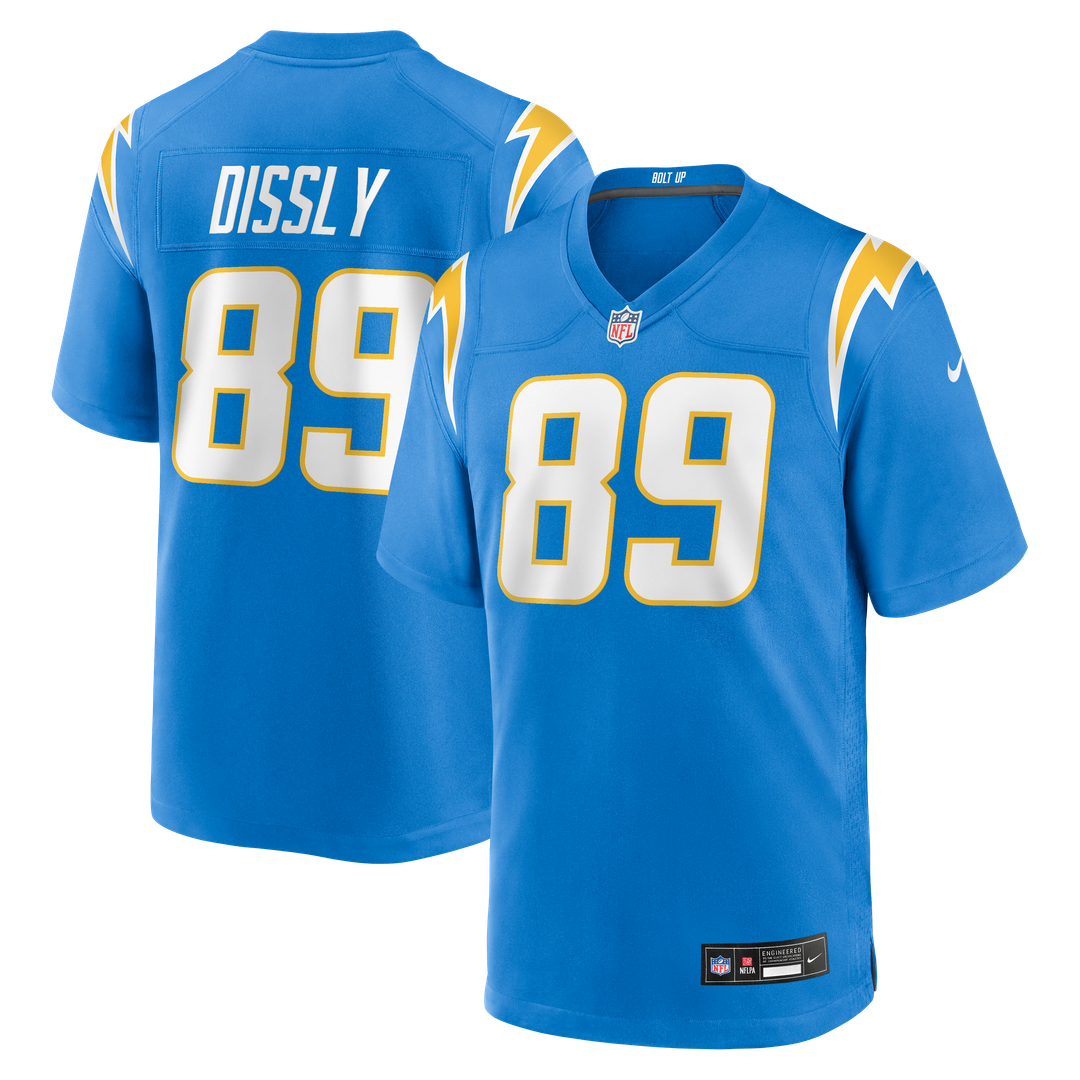 Los Angeles Chargers Will Dissly Nike Powder Blue Game Jersey