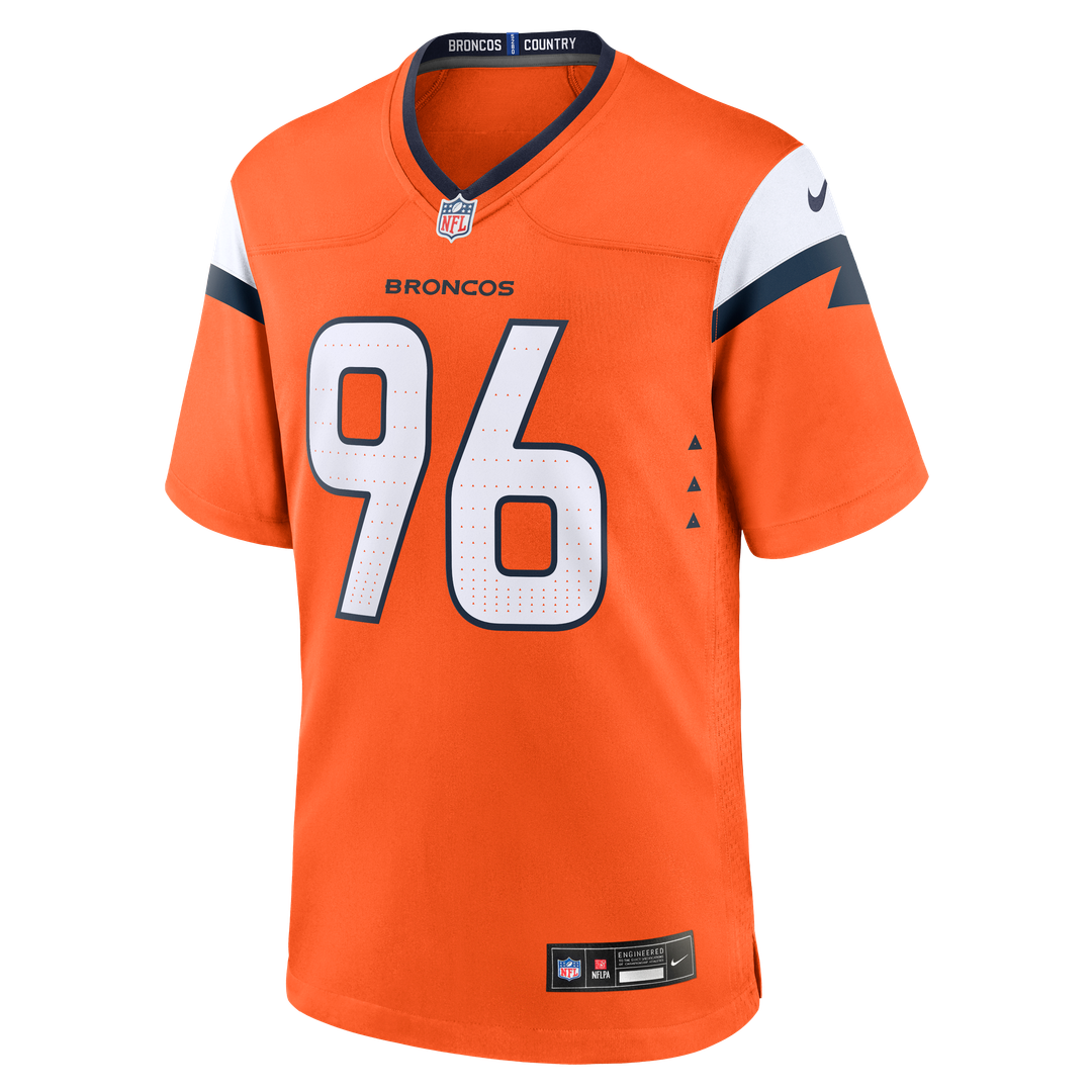 Denver Broncos Eyioma Uwazurike Nike Orange Game Jersey