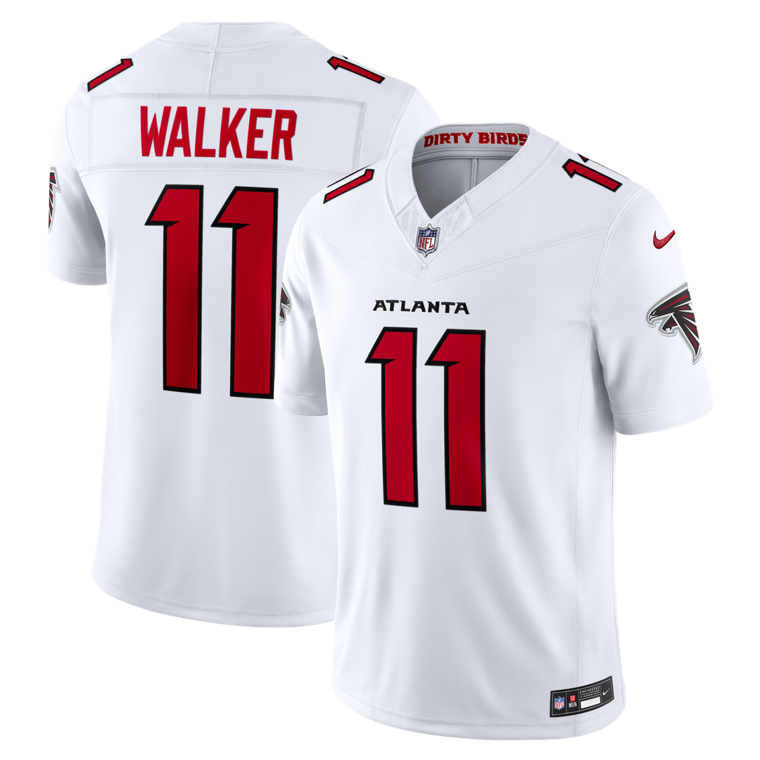 Atlanta Falcons Jalon Walker Nike White Vapor FUSE Stitched Limited Jersey