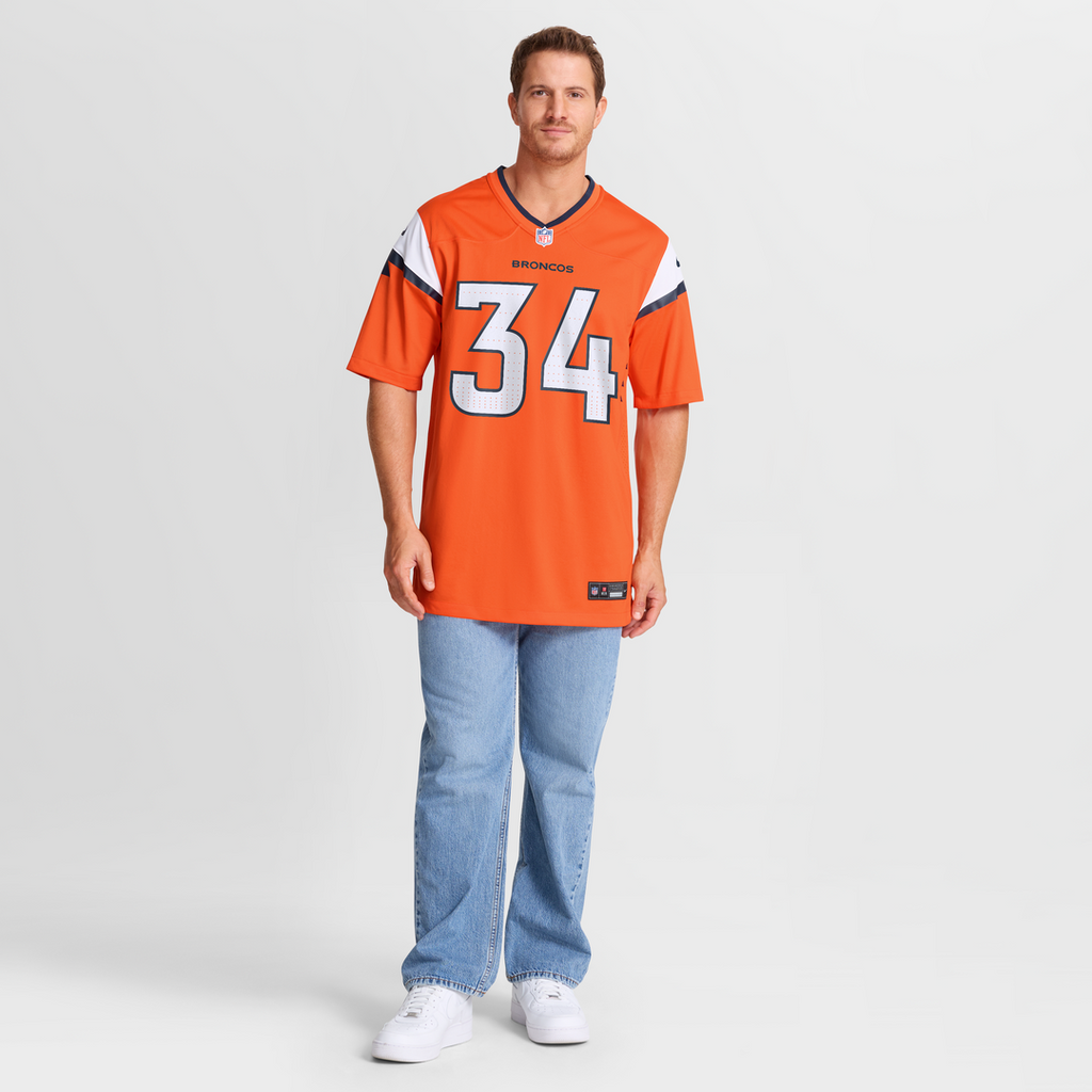 Denver Broncos JL Skinner Nike Orange Game Jersey