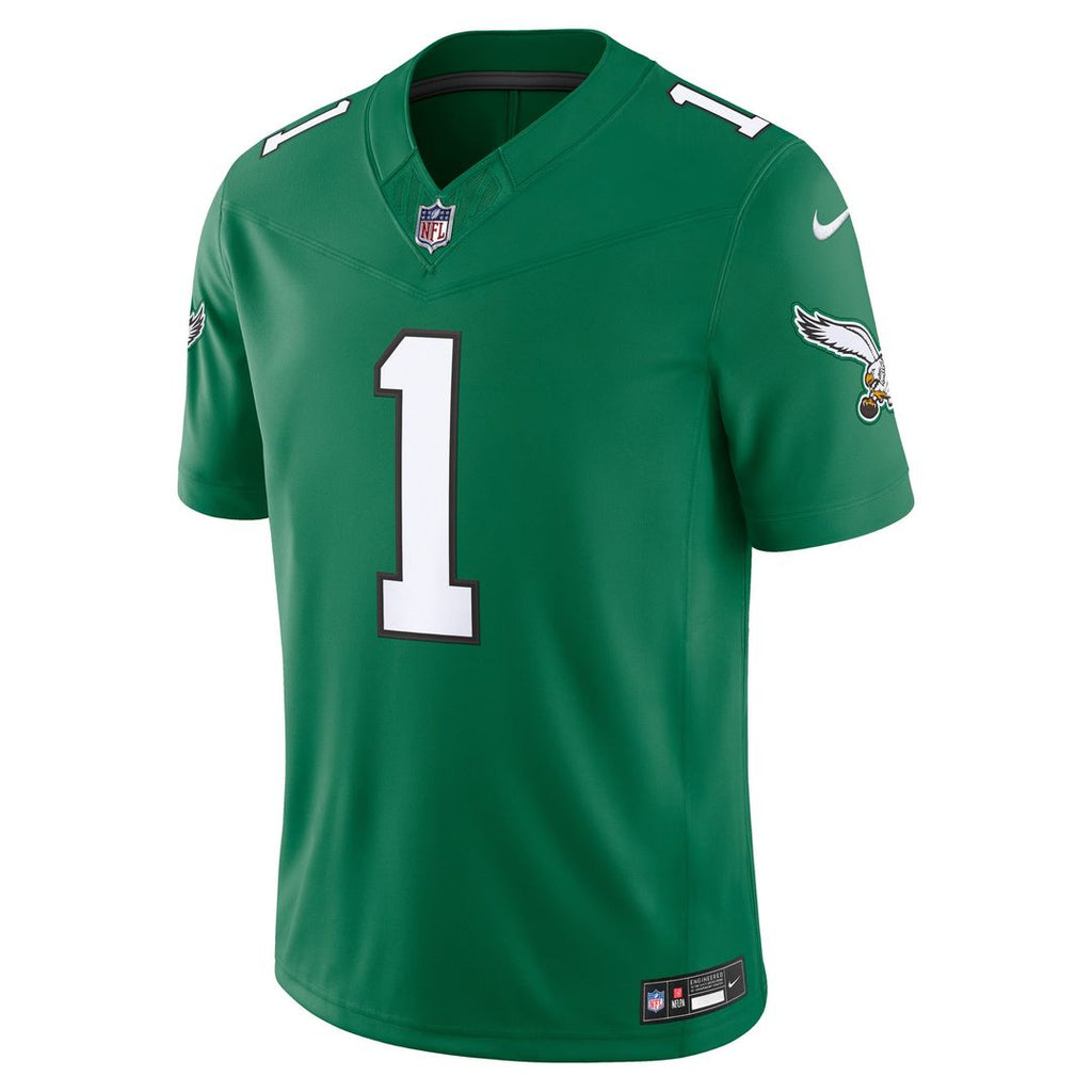 Philadelphia Eagles Jalen Hurts Nike Kelly Green Alternate Vapor FUSE Stitched Limited Jersey