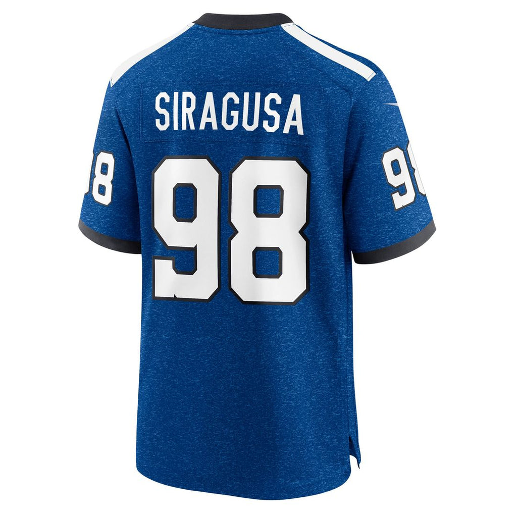 Indianapolis Colts Tony Siragusa Nike Royal Retired Player Game Jersey