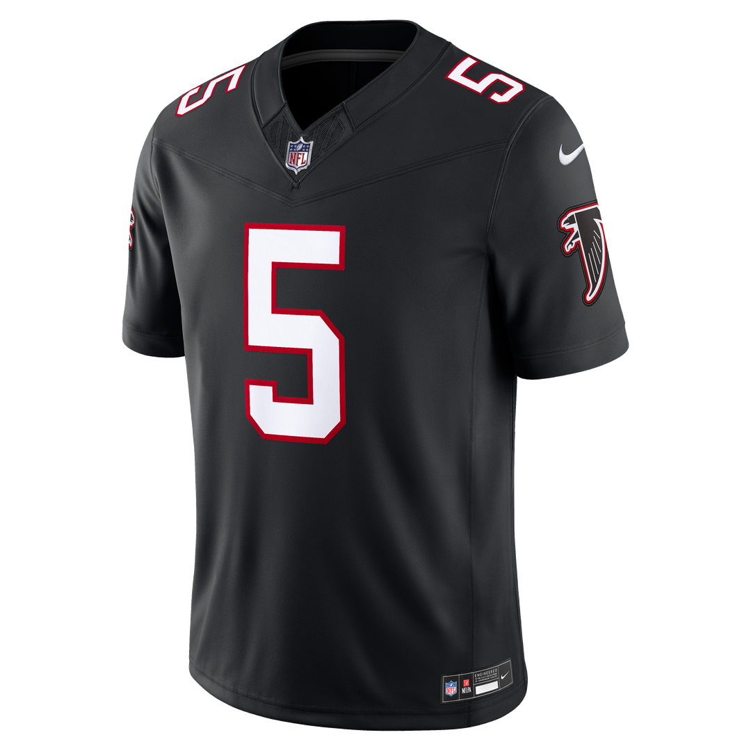 Atlanta Falcons Drake London Nike Black Alternate Throwback Vapor FUSE Stitched Limited Jersey