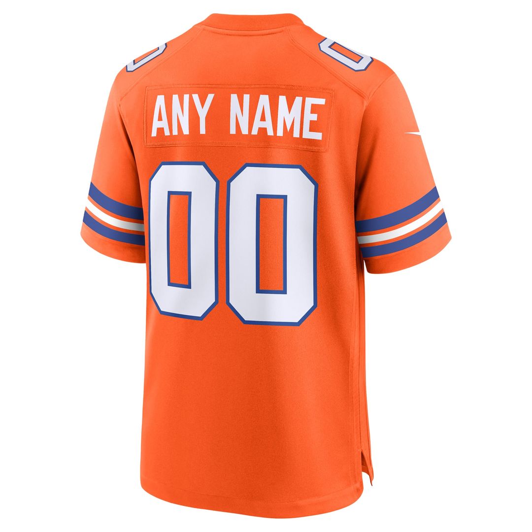 Denver Broncos Nike Orange Mile High Collection 1977 Throwback Custom Jersey
