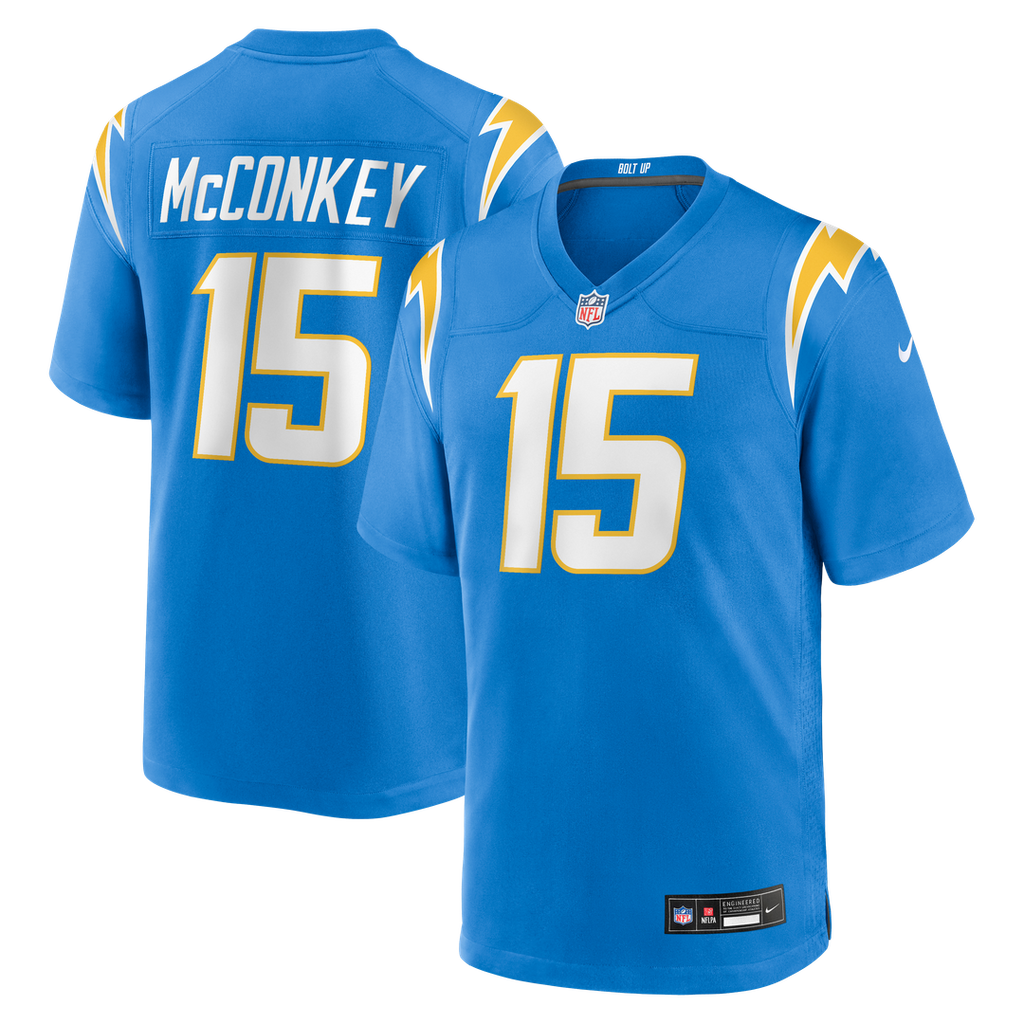 Los Angeles Chargers Ladd McConkey Nike Powder Blue Game Jersey