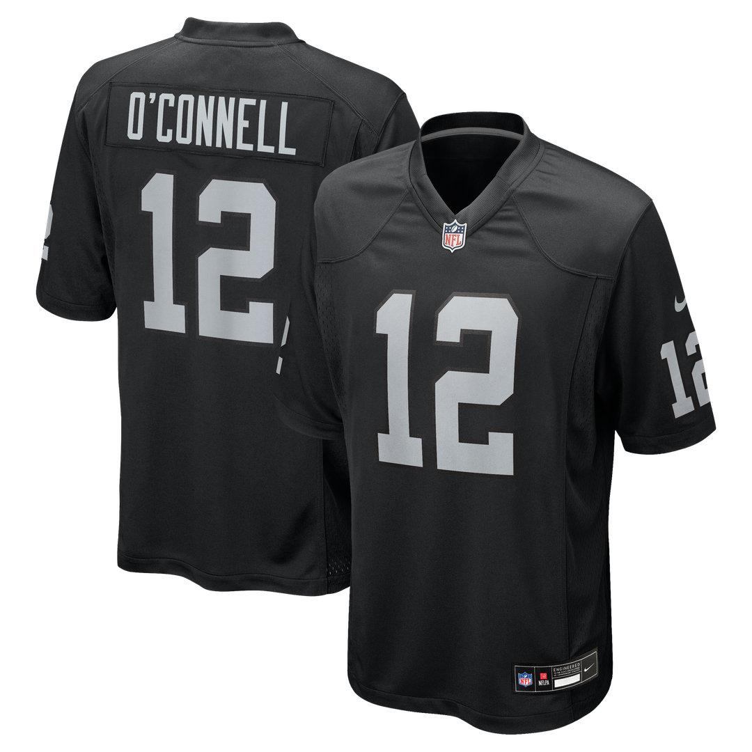 Las Vegas Raiders Aidan O'Connell Nike Black Game Jersey