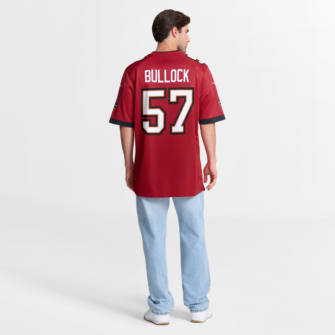 Tampa Bay Buccaneers John Bullock Nike Red Game Jersey