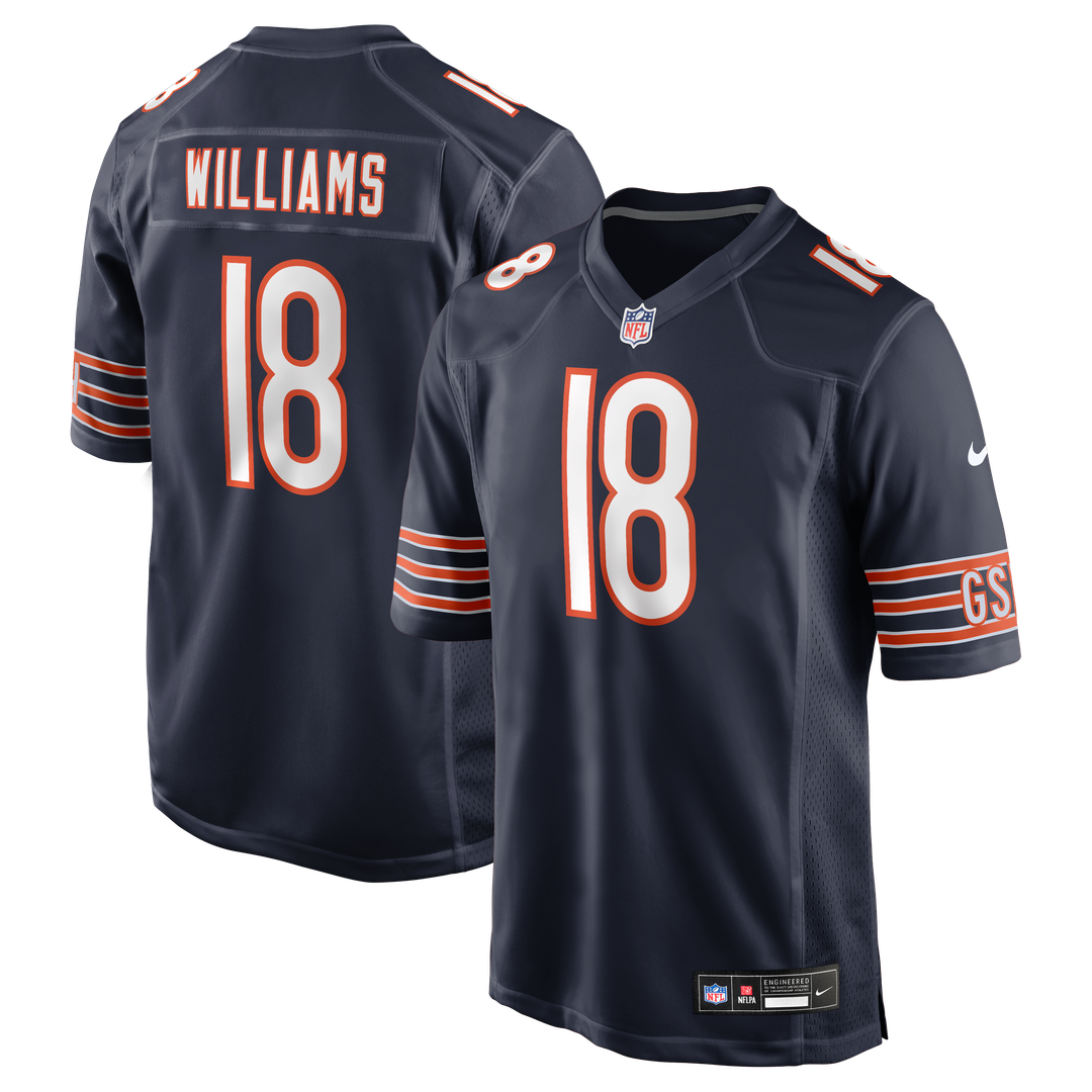 Chicago Bears Caleb Williams Nike Navy Game Jersey