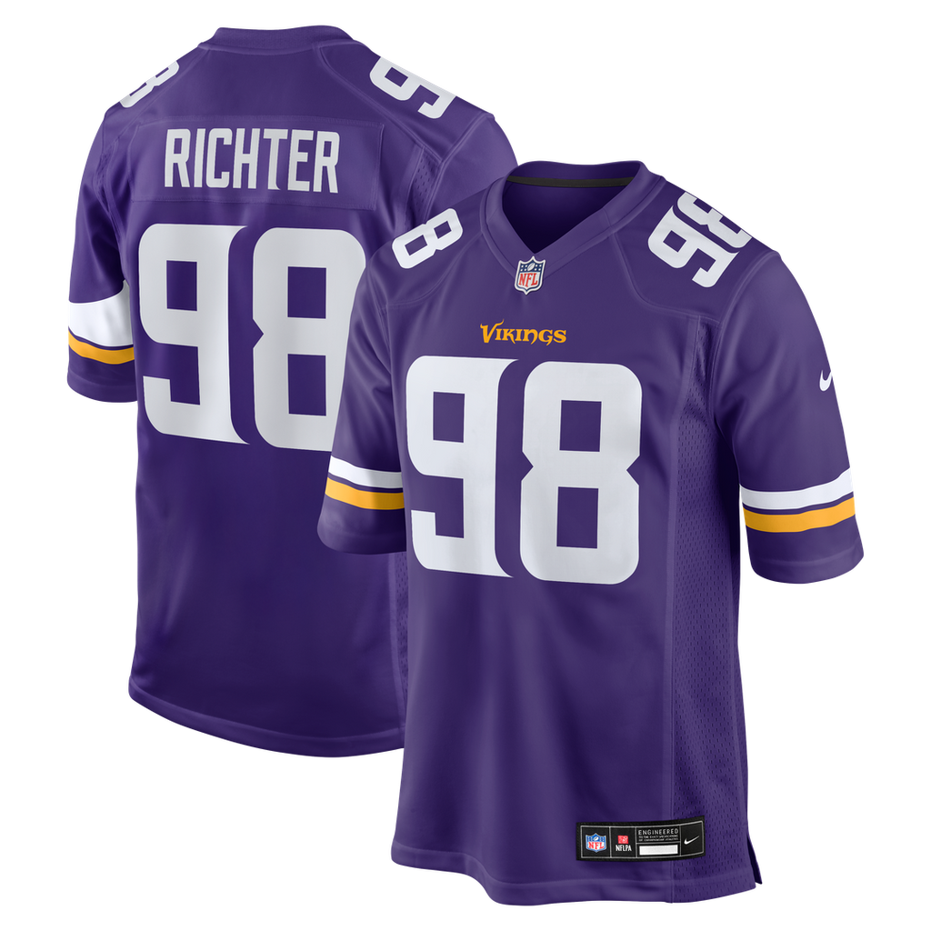 Minnesota Vikings Bo Richter Nike Purple Game Jersey