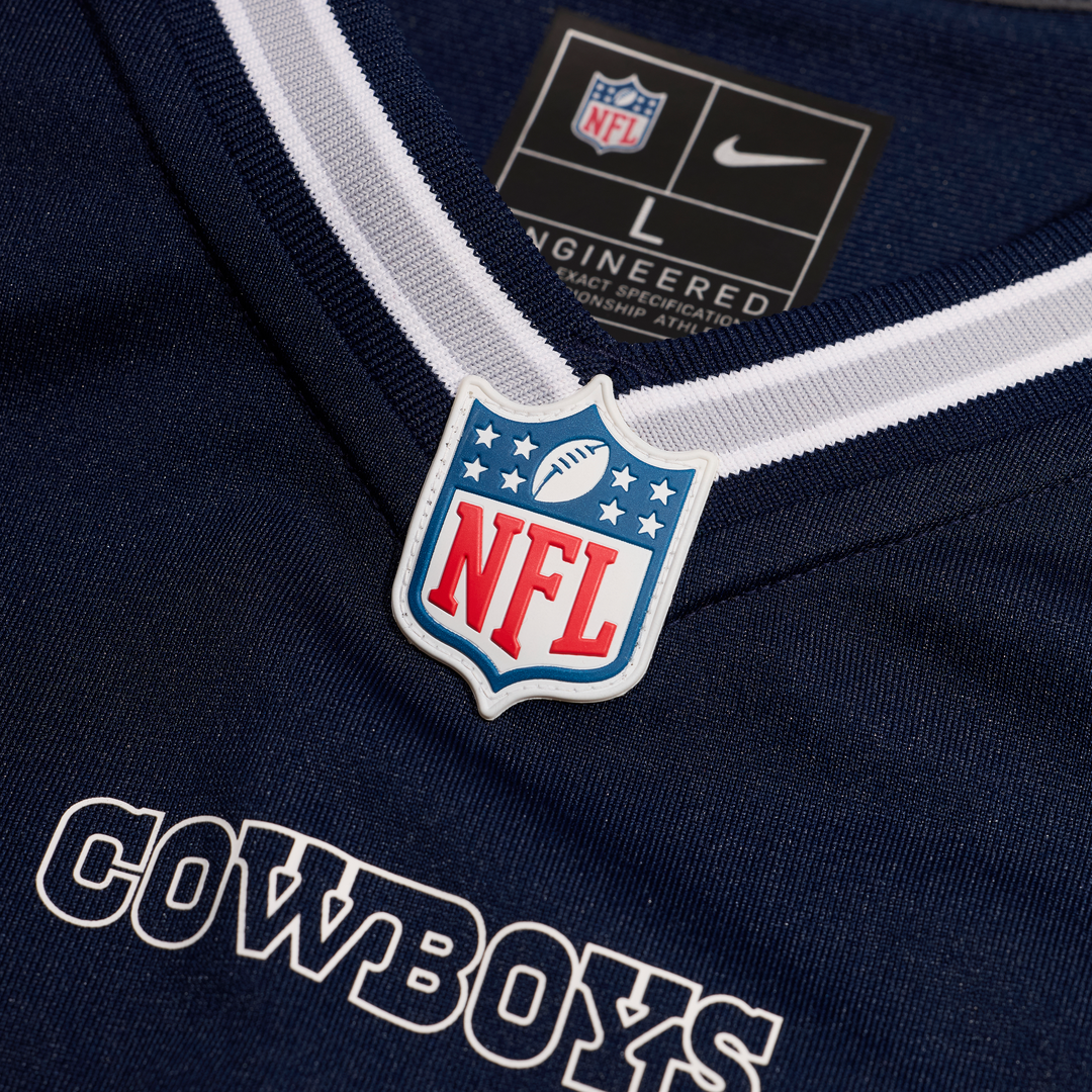 Dallas Cowboys Jake Ferguson Nike Navy Game Jersey