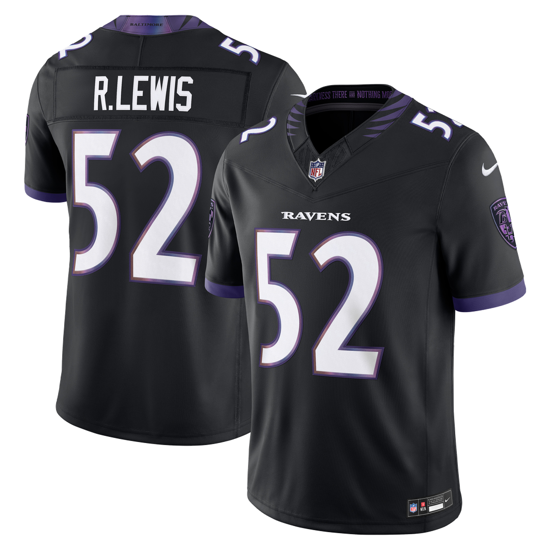 Baltimore Ravens Ray Lewis Nike Black Alternate Vapor FUSE Stitched Retired Player Limited Jersey
