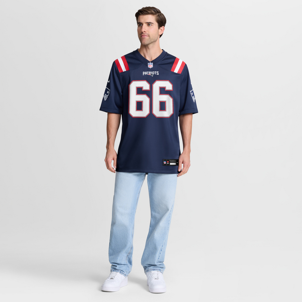 New England Patriots Will Campbell Nike Navy Game Jersey