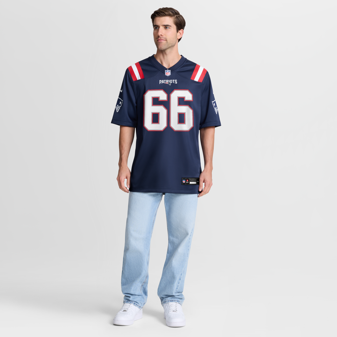 New England Patriots Will Campbell Nike Navy Game Jersey