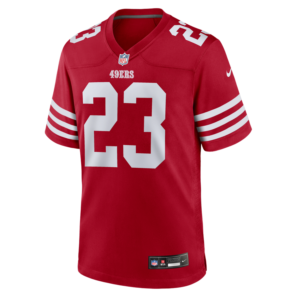 San Francisco 49ers Christian McCaffrey Nike Scarlet Game Jersey
