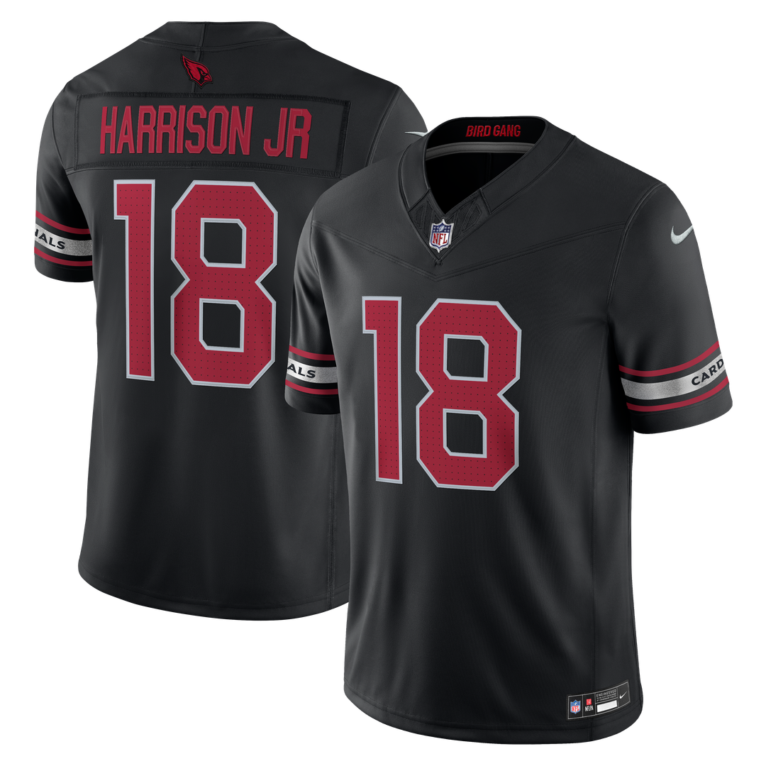 Arizona Cardinals Marvin Harrison Jr. Nike Black Alternate Vapor FUSE Stitched Limited Jersey