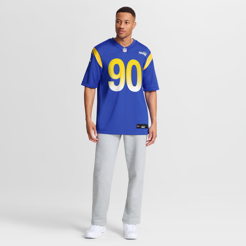 Los Angeles Rams Earnest Brown IV Nike Royal Game Jersey