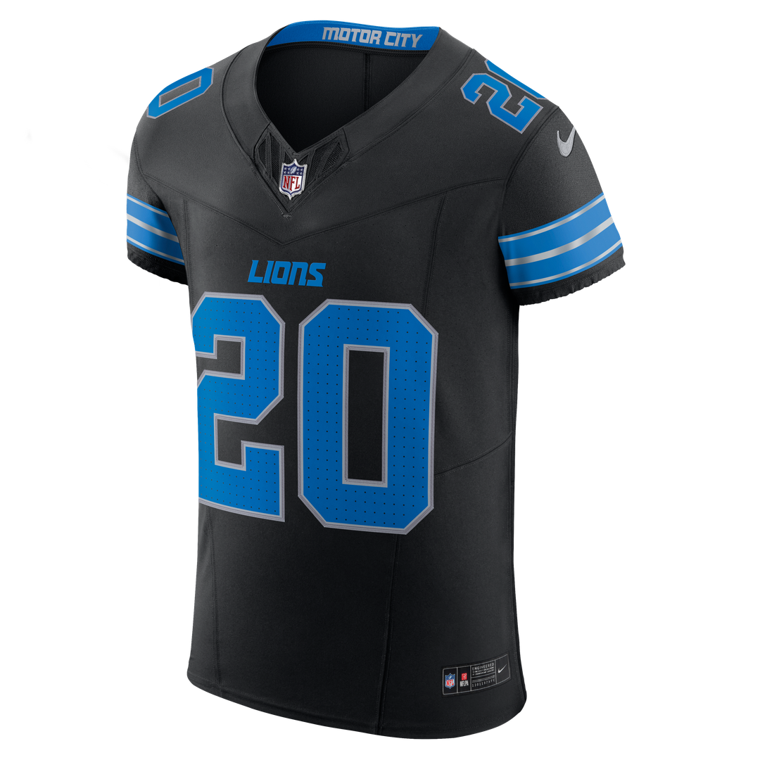 Detroit Lions Barry Sanders Nike Black Alternate Vapor FUSE Elite Jersey