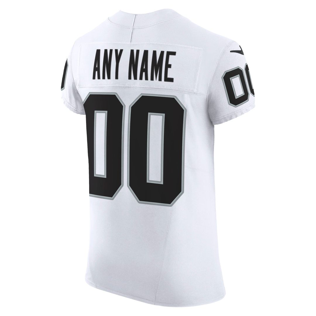 Las Vegas Raiders Nike White Vapor FUSE Elite Custom Jersey