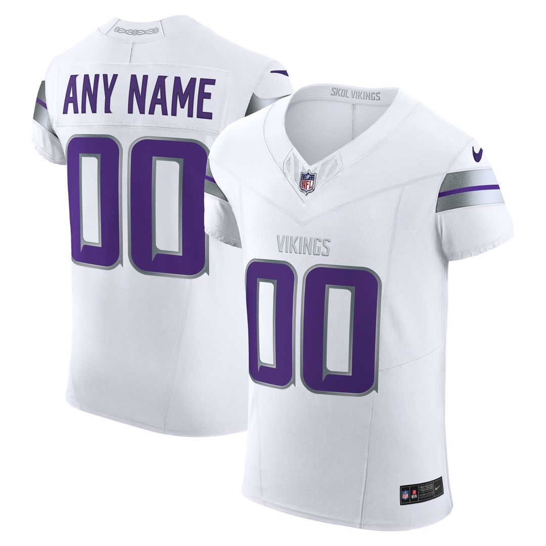 Minnesota Vikings Nike White Vapor FUSE Elite Custom Jersey