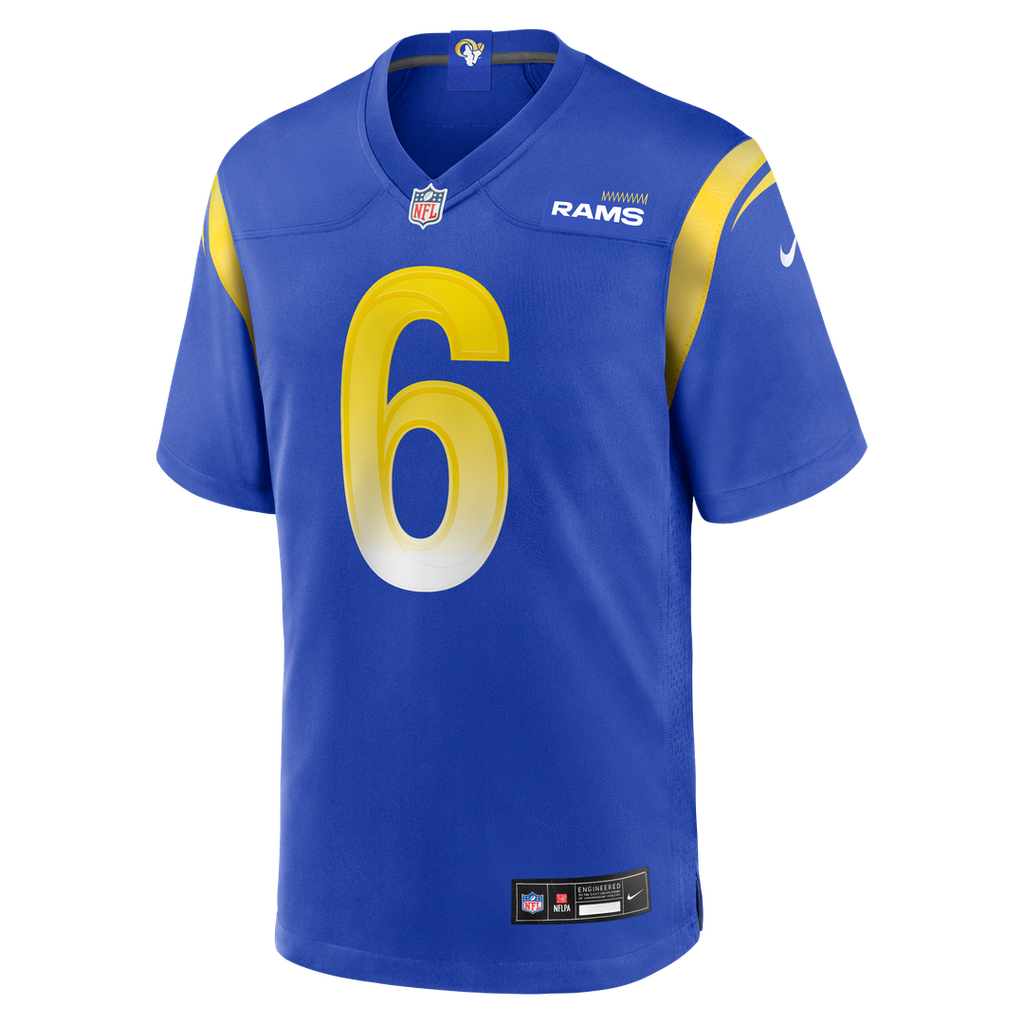 Los Angeles Rams Nick Hampton Nike Royal Game Jersey