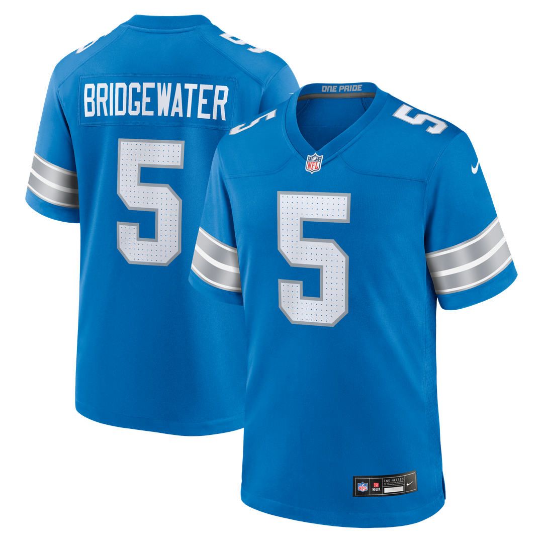 Detroit Lions Teddy Bridgewater Nike Blue Game Jersey