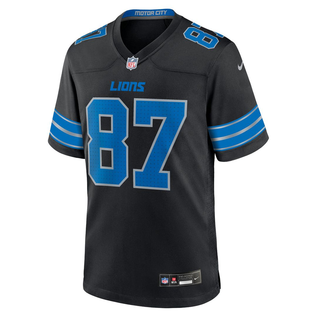 Detroit Lions Sam LaPorta Nike White White Game Jersey