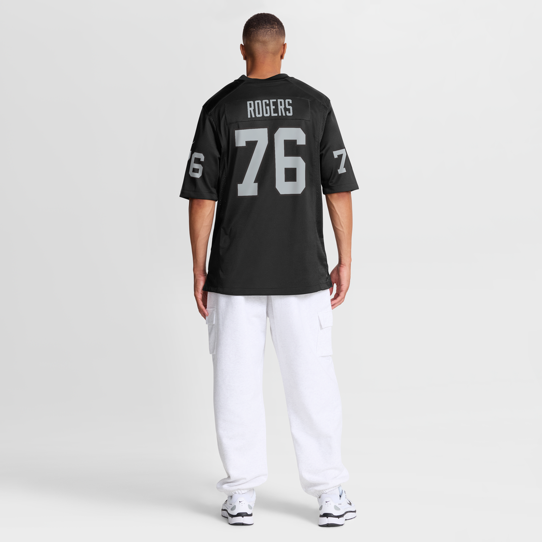 Las Vegas Raiders Caleb Rogers Nike Black Game Jersey