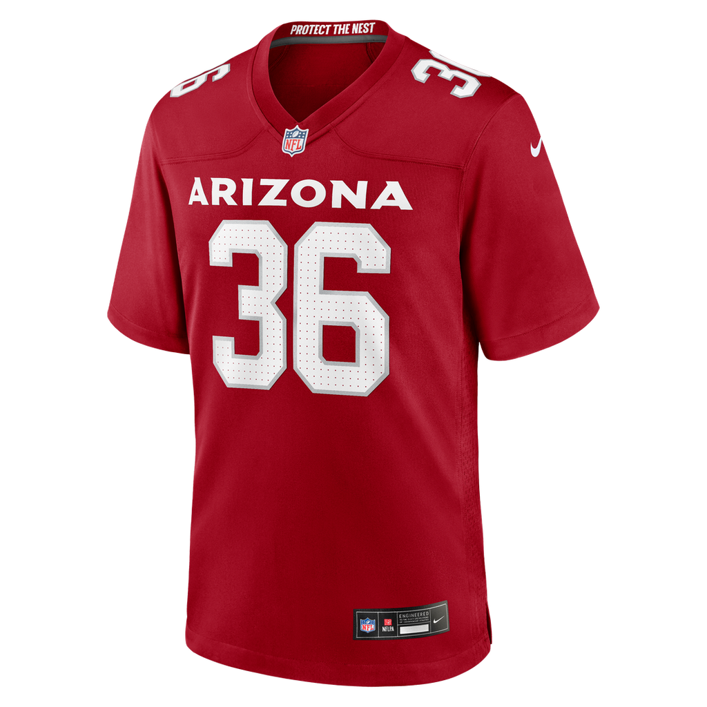 Arizona Cardinals Kitan Crawford Nike Cardinal Game Jersey