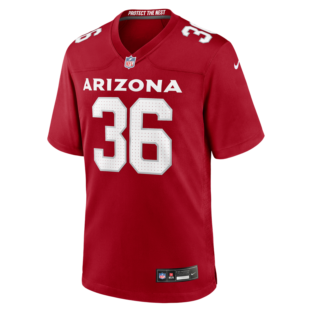Arizona Cardinals Kitan Crawford Nike Cardinal Game Jersey