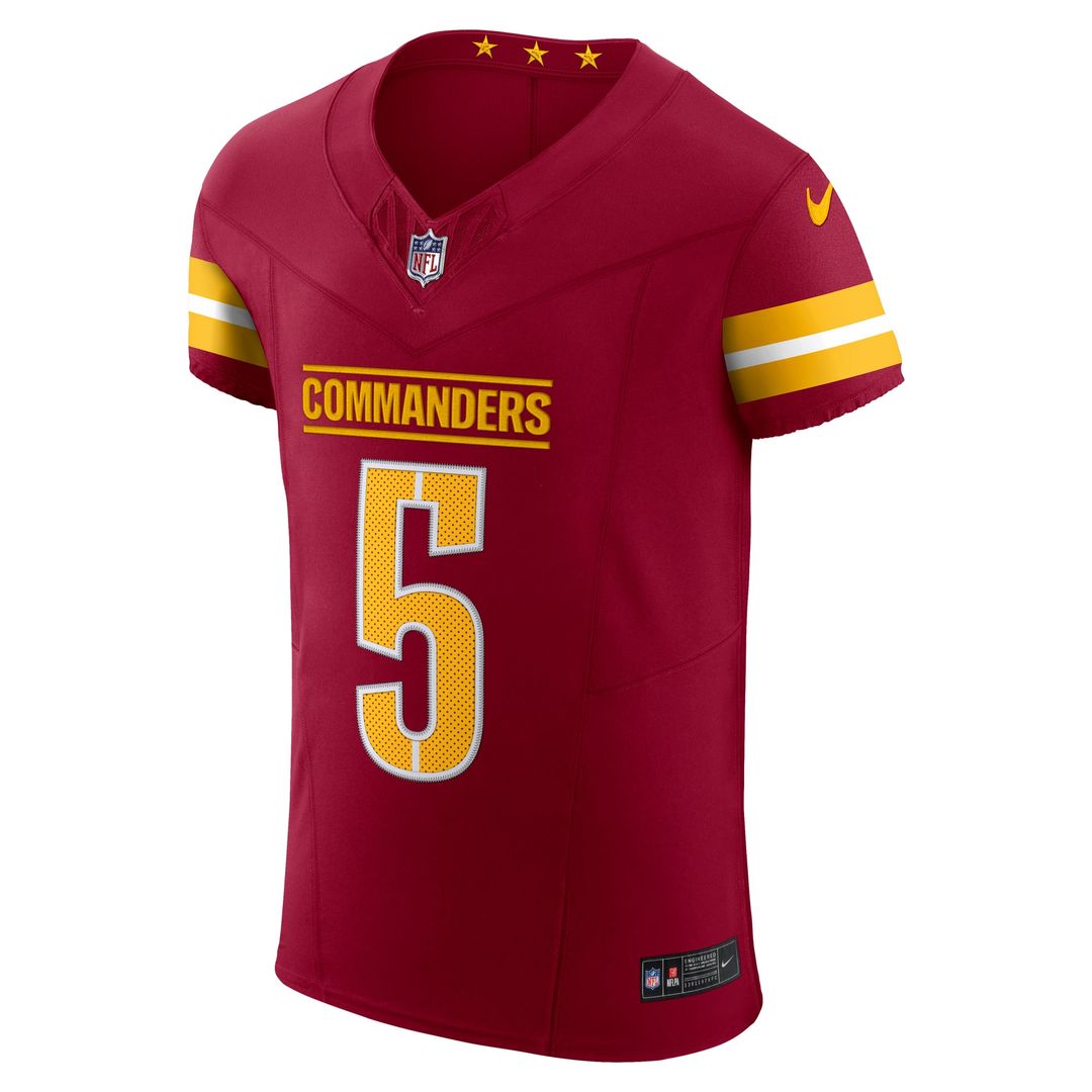 Washington Commanders Jayden Daniels Nike Burgundy Team Vapor FUSE Elite Jersey
