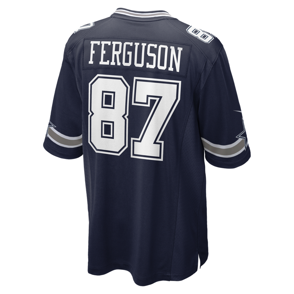 Dallas Cowboys Jake Ferguson Nike Navy Game Jersey