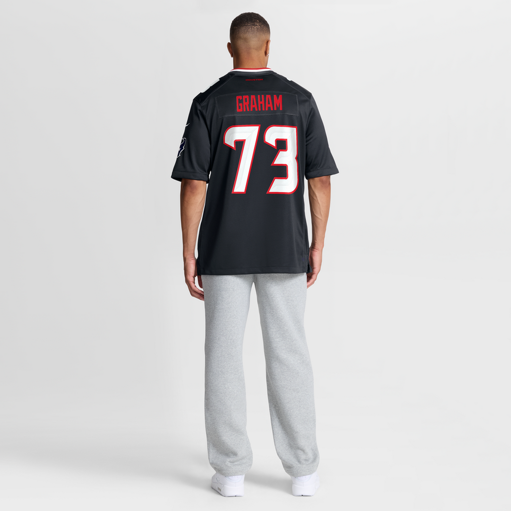 Houston Texans Derrick Graham Nike Navy Game Jersey
