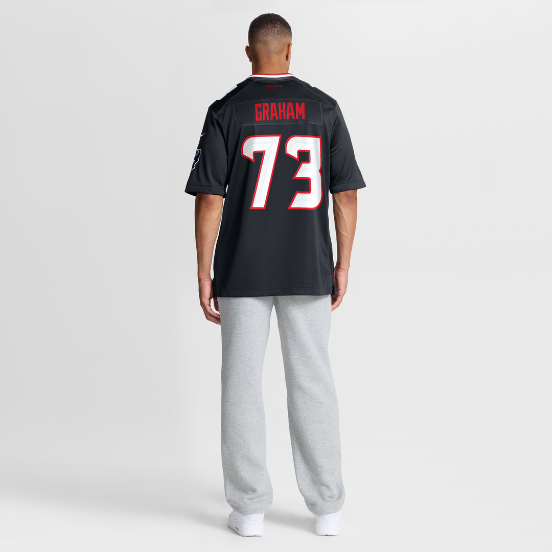 Houston Texans Derrick Graham Nike Navy Game Jersey