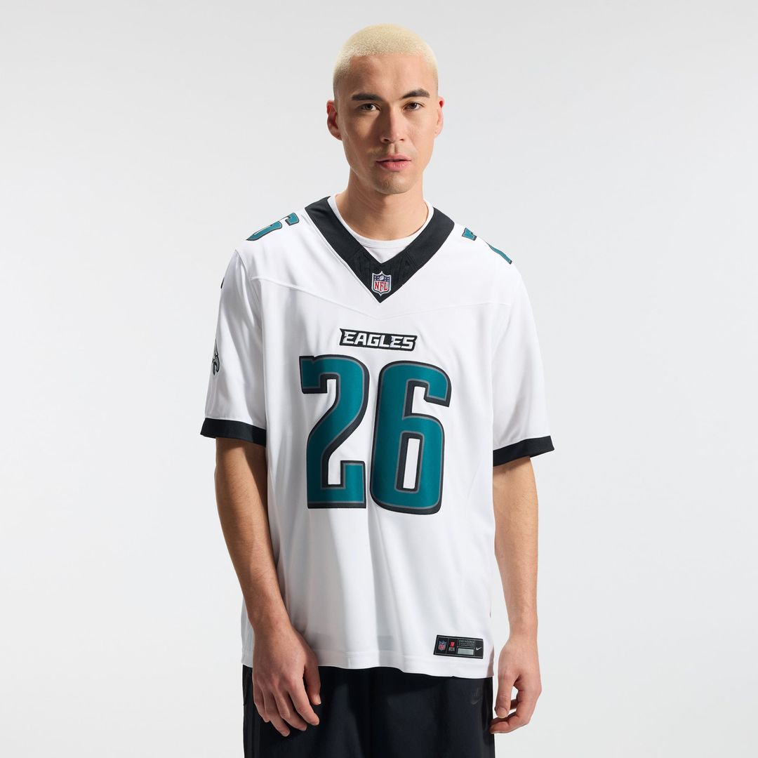 Philadelphia Eagles Saquon Barkley Nike White Vapor FUSE Stitched Limited Jersey
