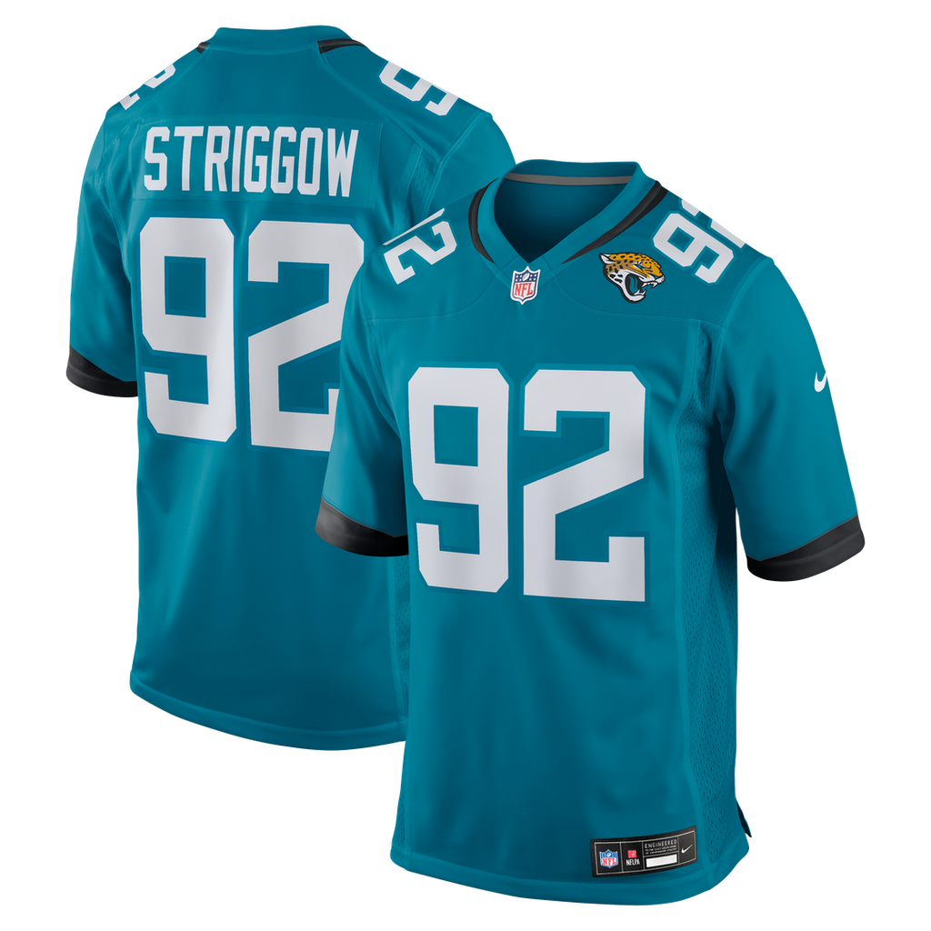 Jacksonville Jaguars Danny Striggow Nike Teal Game Jersey