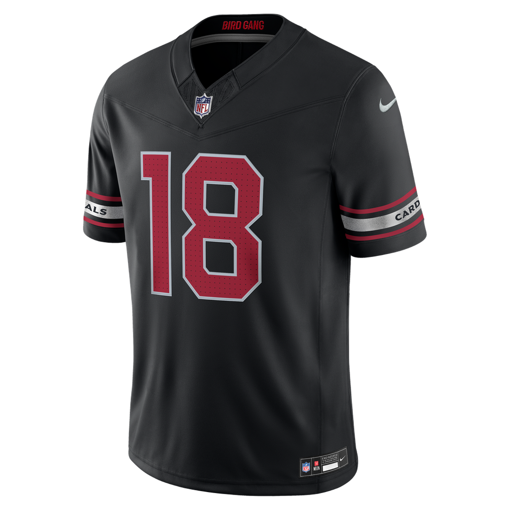 Arizona Cardinals Marvin Harrison Jr. Nike Black Alternate Vapor FUSE Stitched Limited Jersey