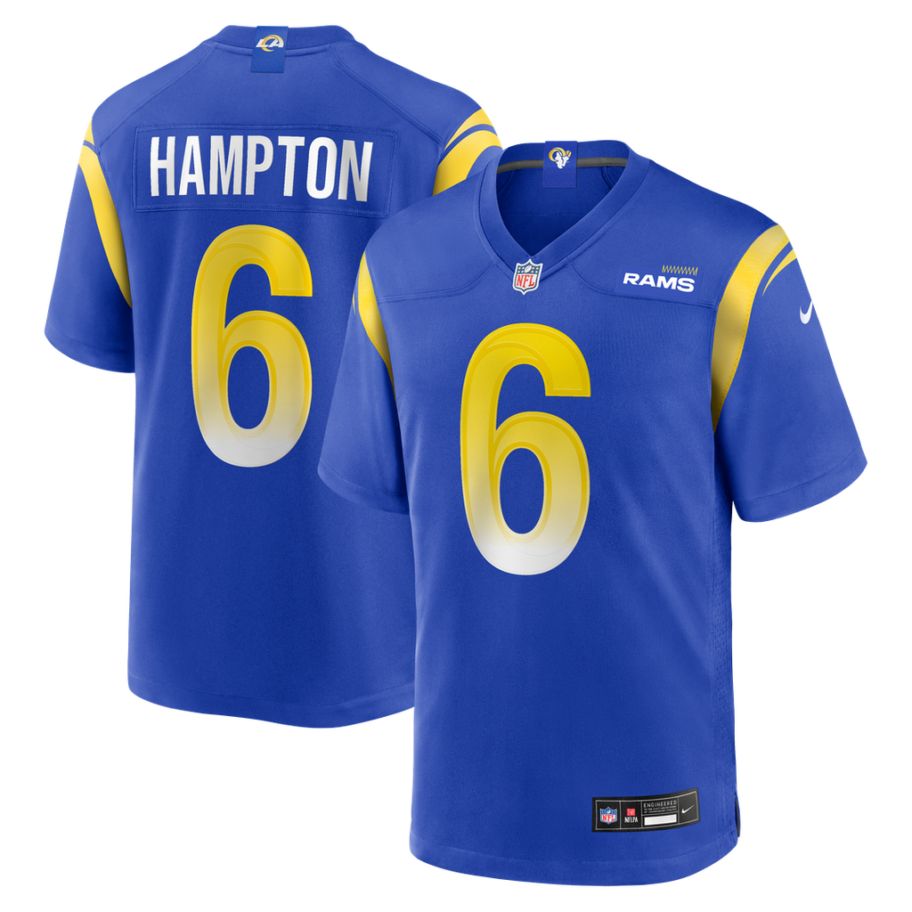 Los Angeles Rams Nick Hampton Nike Royal Game Jersey