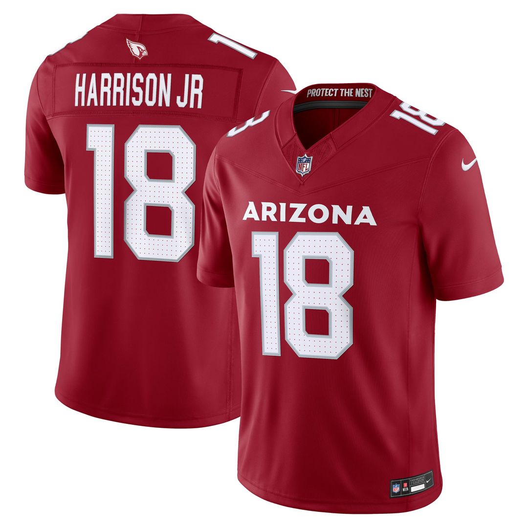 Arizona Cardinals Marvin Harrison Jr. Nike Cardinal Team Vapor FUSE Stitched Limited Jersey